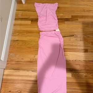 SHEIN Pink Women's Skirt Set